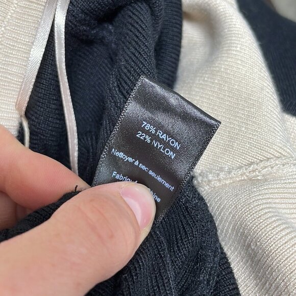 Lush NWT Maxi Dress Halter Knit Sweater Taupe Black Size Medium M - Picture 12 of 16